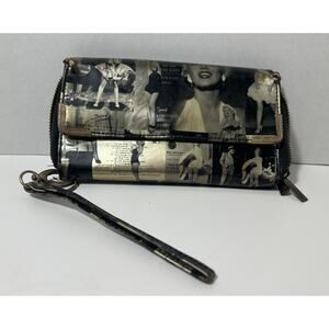 Vintage Bernard of Hollywood Marilyn Monroe Wristlet Wallet 8"x4.5"